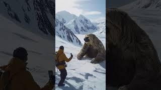 Massive Giant Sloth Found in Snow GiantSloth SnowDiscovery MysteriousCreature WildlifeSighting [upl. by Eniroc]