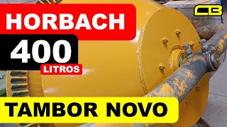 Betoneira Horbach 400 Litros Tambor Novo [upl. by Anaiviv]