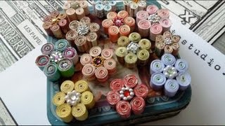 Rolled Paper Flower Tutorial [upl. by Oiznun]