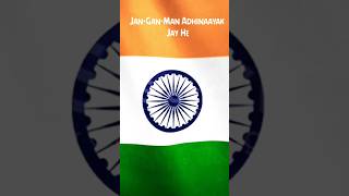 jana gana mana in english । national anthem with lyrics ।nationalanthem 15august राष्ट्रगान [upl. by Adlemy]