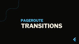 Flutter Navigation  PageRoute  Transitions [upl. by Bigler]