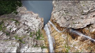 Drone VDA 4K Cachoeira Rabo de Cavalo  Itacolomi  MG [upl. by Ninetta932]