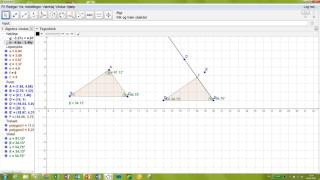 Forholdet mellem siderne i ligedannede trekanter [upl. by Lauretta]