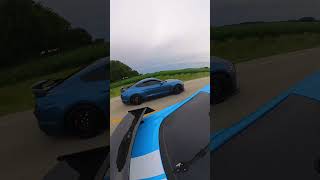 Supercharged Gt350R vs 1000hp Gt500 gt500 gt350 streetracing [upl. by Notsew542]