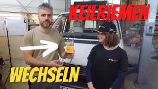 VW T4  🔧 Keilriemen u Schwingungsdämpfer wechseln II Change Vbelt and vibration damper 🔧 [upl. by Nirehs889]