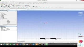 2Dopen channel model created by Ansys design modeler for simulate sediment erosion by DDPM [upl. by Hopper]