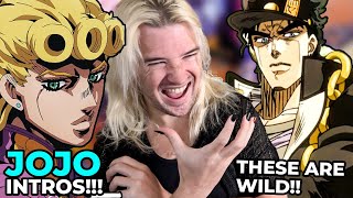 THESE INTROS TELL A STORY  REACTION  JOJOS BIZARRE ADVENTURE  ALL OPENINGS [upl. by Knowles]