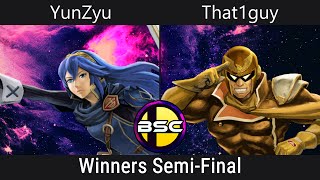 YunZyu Lucina VS That1guy Falcon  ARCADE Series 64  Winners Semis [upl. by Durno645]