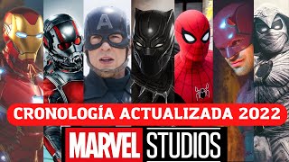 CRONOLOGÍA COMPLETA MARVEL STUDIOS 2022 Cronología de todas las películas y series actualizada [upl. by Anaihs]