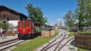 Abfahrt der 1540 ChiemseeBahn am 09052024 in Prien Stock [upl. by Lussi]