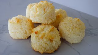 4 Ingredient Coconut Macaroons Recipe  Easy No Flour Coconut Cookies [upl. by Kailey314]