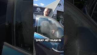 Snel je autoruiten schoonmaken automobile detailing mobiledetailing [upl. by Lecirg]