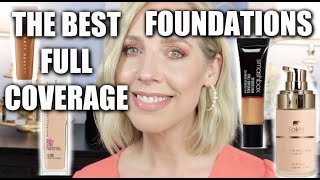 THE BEST FULL COVERAGE FOUNDATIONS OVER 40 No Cakeface Longwearing [upl. by Tichonn]