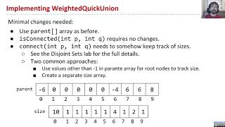 Disjoint Sets Video 4  Weighted Quick Union [upl. by Torres]