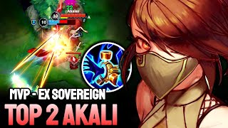 WILD RIFT AKALI  TOP 2 KALI GAMEPLAY  EX SOVEREIGN RANKED [upl. by Wright]