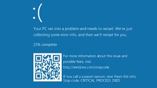 2024 FIX quotCritical Process Died Blue Screen Errorquot Windows 1011  100 Solved [upl. by Audley]