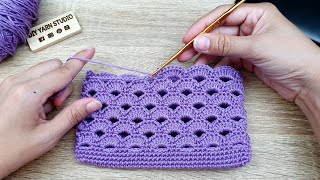 How to Crochet Purse with Arcade Stitch  Woolen Craft  DIY Yarn Studio [upl. by Tingey]