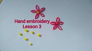 Hand embroidery Lesson 3 Malayalam [upl. by Conlan]