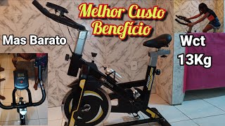 COMPREI UMA BICICLETA ERGOMÉTRICA SPINNING COM O MELHOR PREÇO  Wct Fitness  13kg [upl. by Eillehs]