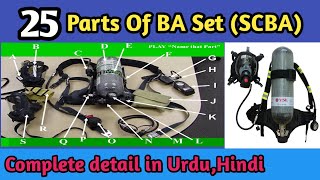 Parts of scba  scba parts  ba set parts name hindi  Parts of BA Set  in urdu  in Hindi [upl. by Braunstein]