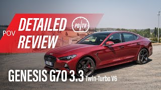 Genesis G70 33T Ultimate Sport Detailed review POV [upl. by Llenel190]