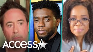 Chadwick Boseman Honored By Oprah Robert Downey Jr amp More [upl. by Ayatan]