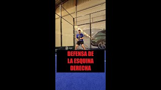 Defensa de la esquina derecha  Pádel Ibérico padel padelvideos tiendaonline padeltime deporte [upl. by Gnirol]