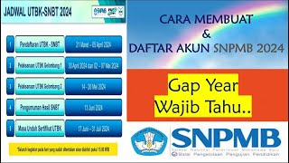 CARA MEMBUAT amp DAFTAR AKUN UTBK SNPMB 2024  GAP YEAR [upl. by Gisella]