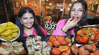 Unlimited Momos Challenge  Spicy Momos Kurkure Momos Paneer Momos Tandoori Momos Afghani Momos [upl. by Akemad]