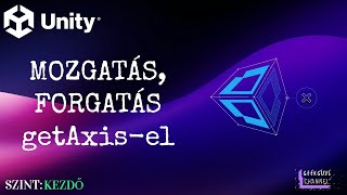 UNITY 2D Mozgatás forgatás getAxisel szintkezdő [upl. by Auqenaj]