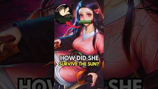 How Did Nezuko Survive the Sun 🌞 demonslayer [upl. by Oicaro236]