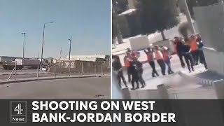 Three Israelis killed at West BankJordan border [upl. by Inafit]