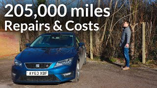 Repairs and Costs Over 205000 miles in a SEAT Leon Petrol [upl. by Ozen]