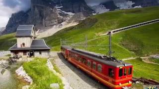 Jungfrau Railway Switzerland  The Highest Mountain Railway Station in Europe [upl. by Mak]