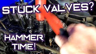 How to Free STUCK Valves Plus Other Valve Train Maintenance and Discussion  1950 Chevy 3600 Pickup [upl. by Donovan706]