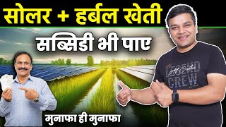 Solar  Herbal Farming Double Profits amp Subsidy Savings solarfarming [upl. by Yehs]