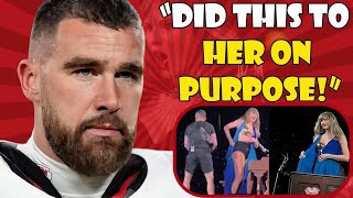 Travis Kelce REACTS To Taylor Swift Completely UNFAZED by COMPLETE Wardrobe Malfunction on Eras Tour [upl. by Asyle]