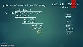 División de polinomios parte 2 Super fácil [upl. by Oedama]