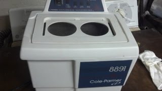 ColeParmer ultrasonic cleaner test 8891 [upl. by Alphonsine359]