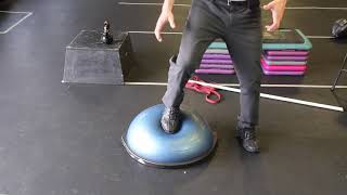 Ankle and Knee Bosu Ball Proprioception Stability Exercise [upl. by Fokos268]