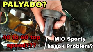 MIO SPORTY HAGOK PALYADO PROBLEM  54MM STOCK CARB  Everyday ANNventures [upl. by Strickland]