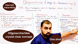 Oligosaccharides  Types of carbohydrates  class 11th  mdcat  in Urdu Hindi medium [upl. by Idyh]