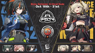 M0 Zhu Yuan amp M0 Burnice  Shiyu Defense 12 Critical 7th Frontline SRank 「 Zenless Zone Zero 」 [upl. by Jamin]