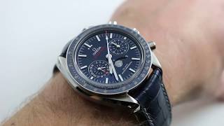 Omega Speedmaster Moonphase Chronograph Master Chronometer Ref 30433445203001 Watch Review [upl. by Neiv150]