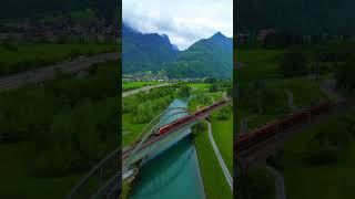 SWITZERLAND BRIDGE VIEWSWITZERLAND TRAINHOW LOOKING SWITZERLAND TRAIN switerland train [upl. by Neelyaj]