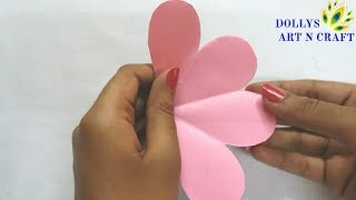 DIY Flower Shaped Paper Basket Easy Way  Easter Basket  Cute Paper Basket with Colour Paper [upl. by Yenaled578]