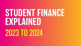 Student Finance Explained 2023 to 2024 [upl. by Bonilla]