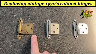 Replace vintage Amerock cabinet door hinges  19601970 [upl. by Ojybbob]