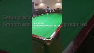 Straight cueing practice follow cue ball with object ball ball shorts snooker STR8AIM [upl. by Ciryl]