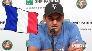 Roger Federer Speaks French  Roland Garros 2021 HD [upl. by Oijile]